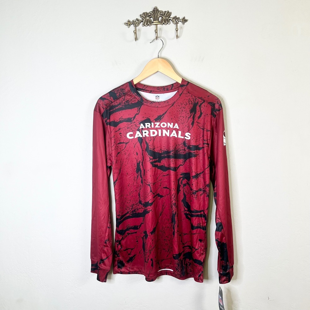 Arizona Cardinals Shirt Boys Size XL-18/20 NFL Team Apparel Red Black New